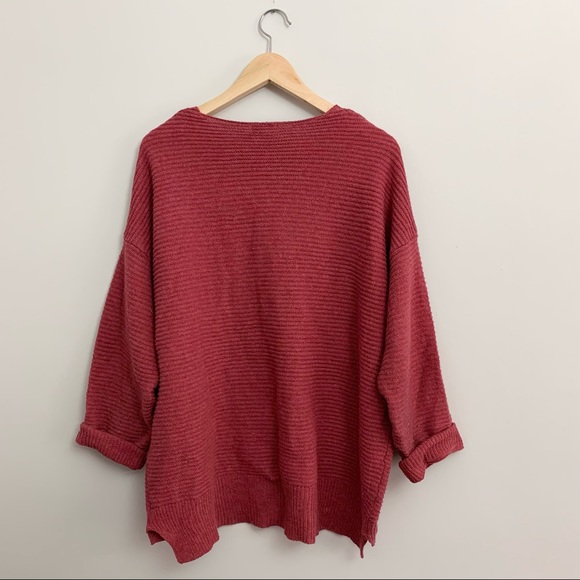 Rose Pink Cozy Ribbed Sweater (L-XL) - Picture 6 of 6
